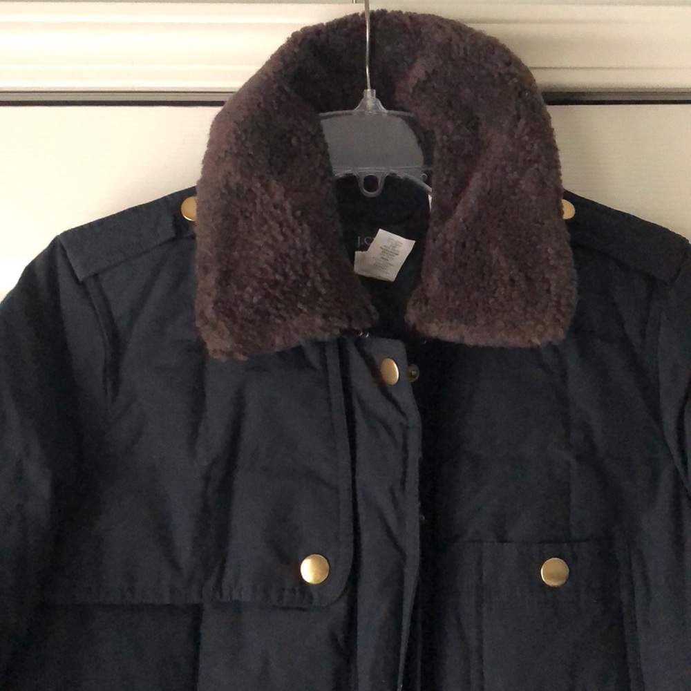 ✨Rare✨ J Crew Snowbound Puffer in Navy Sz Small - Picture 3 of 7